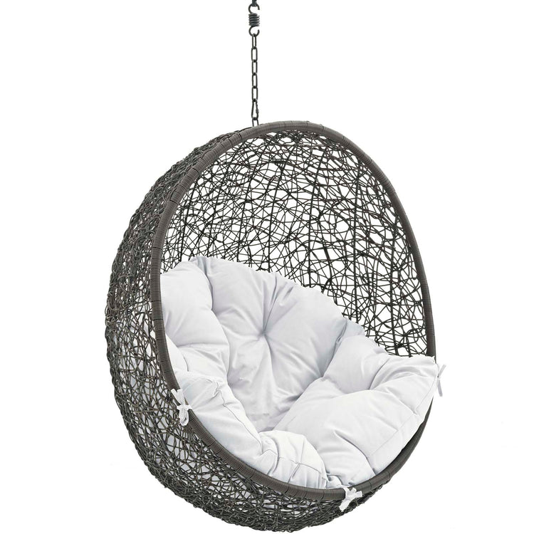 Hide Outdoor Patio Swing Chair Without Stand - Gray White