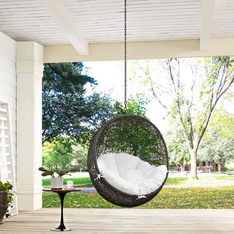 Hide Outdoor Patio Swing Chair Without Stand - Gray White