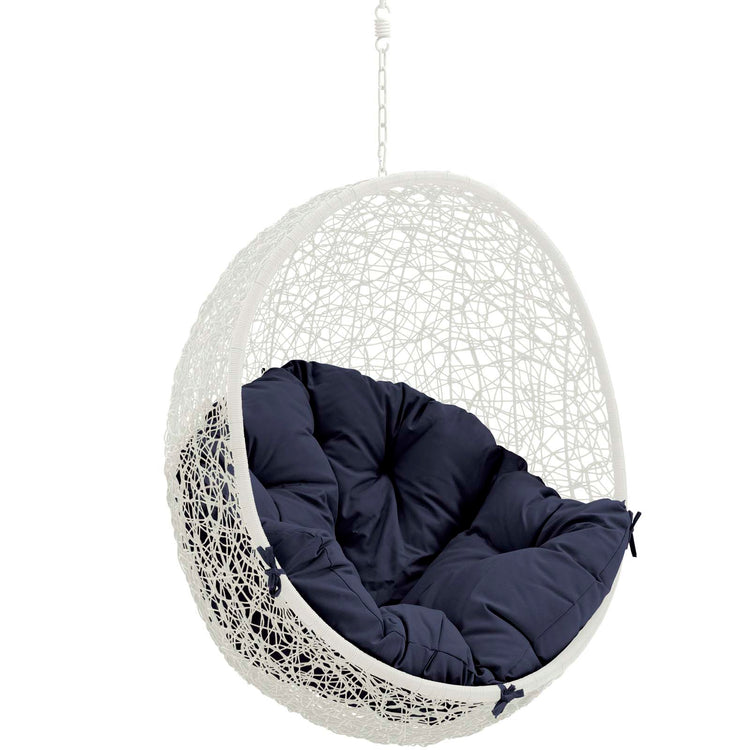 Hide Outdoor Patio Swing Chair Without Stand - White Navy