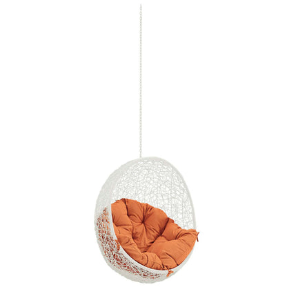Hide Outdoor Patio Swing Chair Without Stand - White Orange