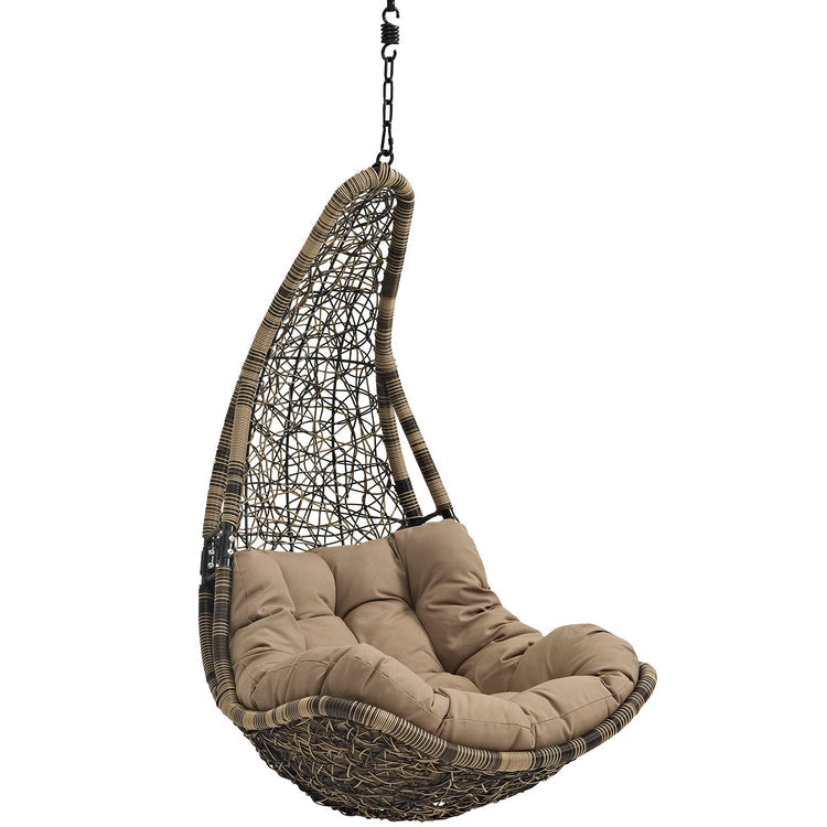 Abate Outdoor Patio Swing Chair Without Stand - Black Mocha