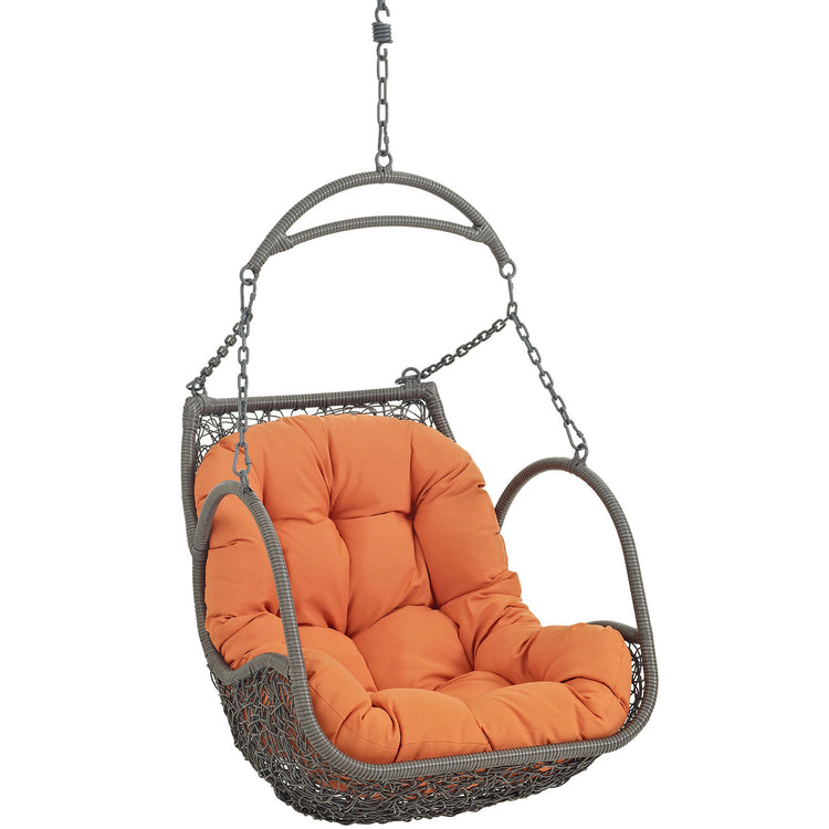 Arbor Outdoor Patio Swing Chair Without Stand - Orange