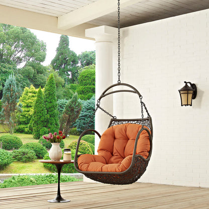 Arbor Outdoor Patio Swing Chair Without Stand - Orange