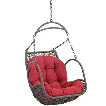 Arbor Outdoor Patio Swing Chair Without Stand - Red