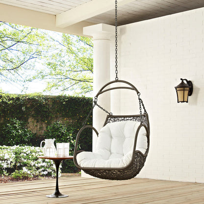 Arbor Outdoor Patio Swing Chair Without Stand - White