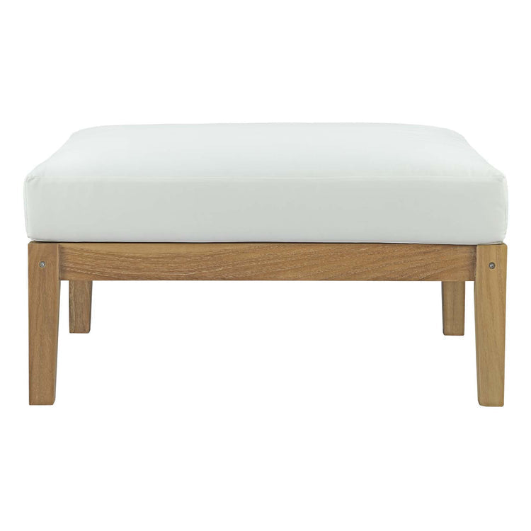 Bayport Outdoor Patio Teak Ottoman - Default Title