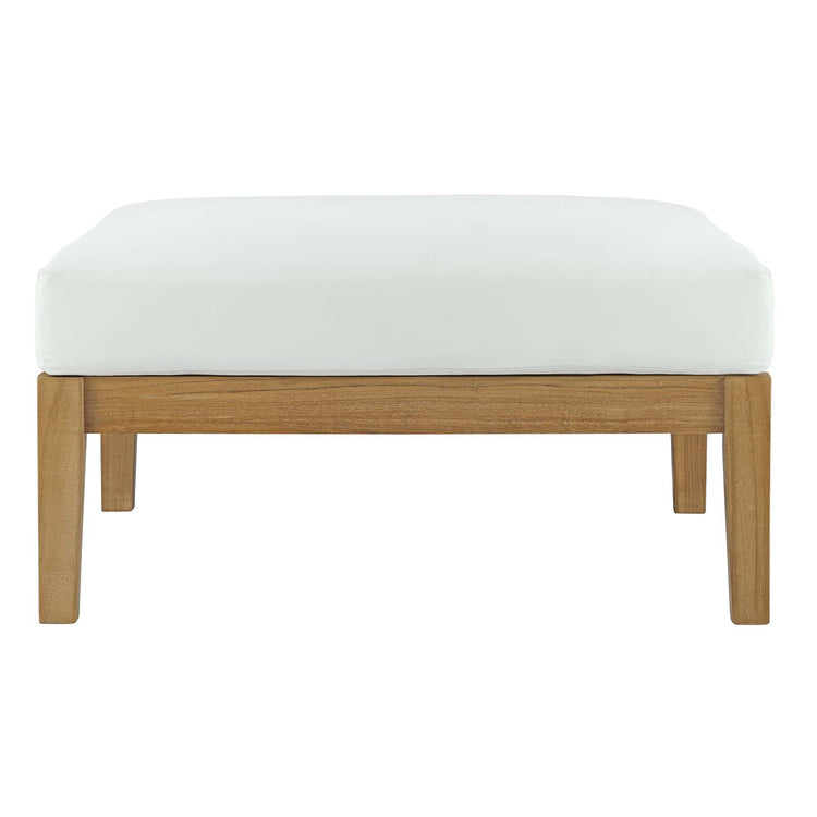 Bayport Outdoor Patio Teak Ottoman - Default Title