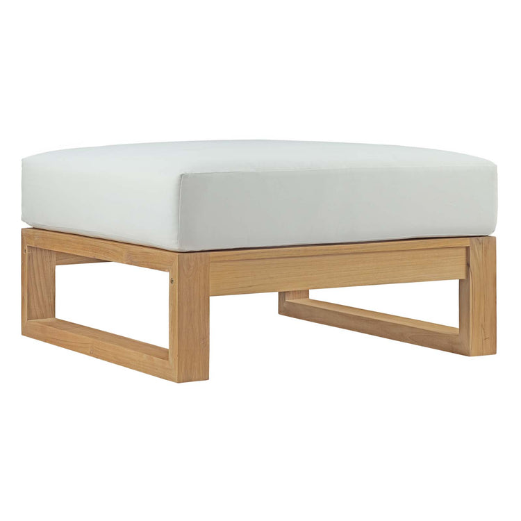 Upland Outdoor Patio Teak Ottoman - Default Title