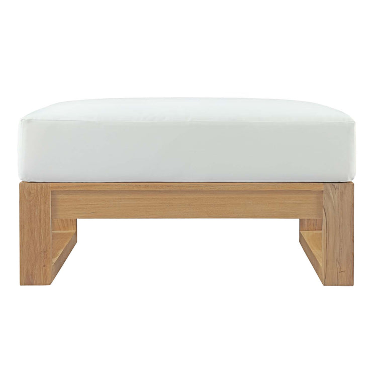 Upland Outdoor Patio Teak Ottoman - Default Title