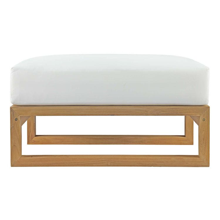 Upland Outdoor Patio Teak Ottoman - Default Title