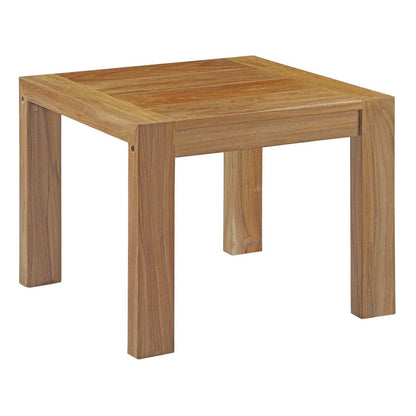 Upland Outdoor Patio Wood Side Table - Default Title