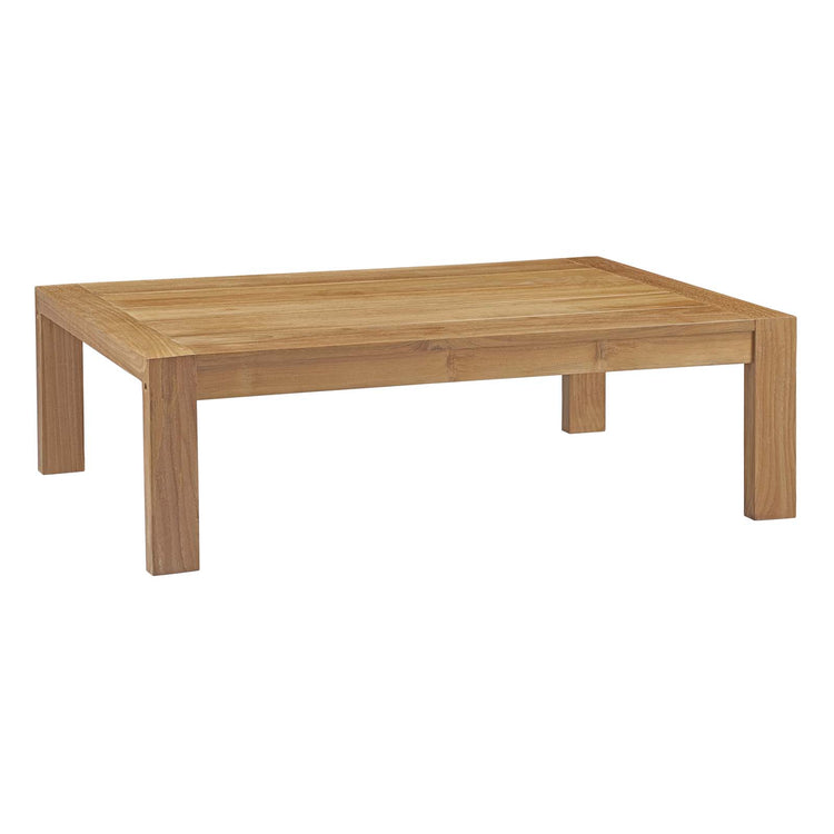 Upland Outdoor Patio Wood Coffee Table - Default Title