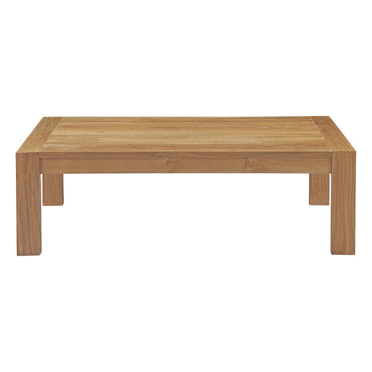 Upland Outdoor Patio Wood Coffee Table - Default Title