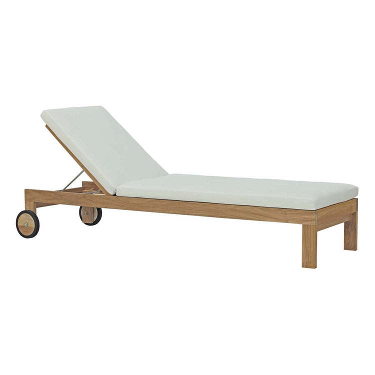 Upland Outdoor Patio Teak Chaise - Default Title