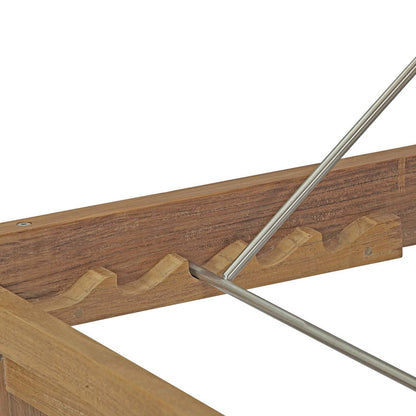 Upland Outdoor Patio Teak Chaise - Default Title