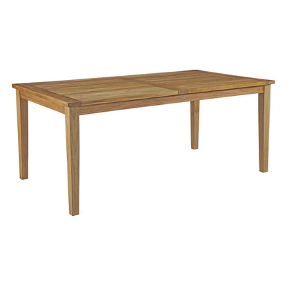 Marina 72" Outdoor Patio Teak Dining Table - Default Title