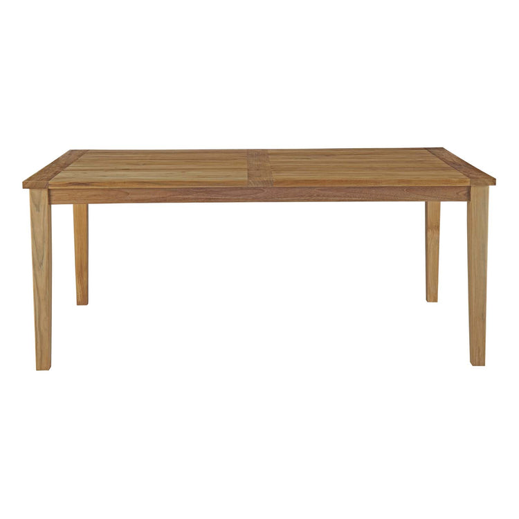Marina 72" Outdoor Patio Teak Dining Table - Default Title