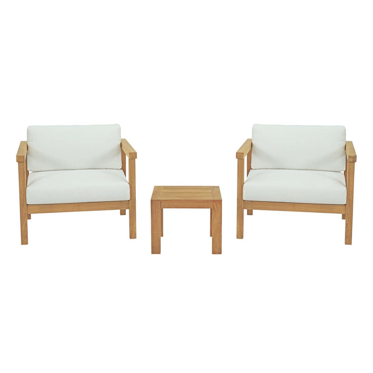 Bayport 3 Piece Outdoor Patio Teak Set - Default Title