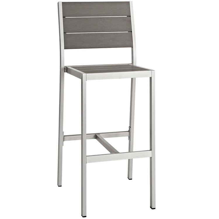 Shore 3 Piece Outdoor Patio Aluminum Pub Set - Default Title
