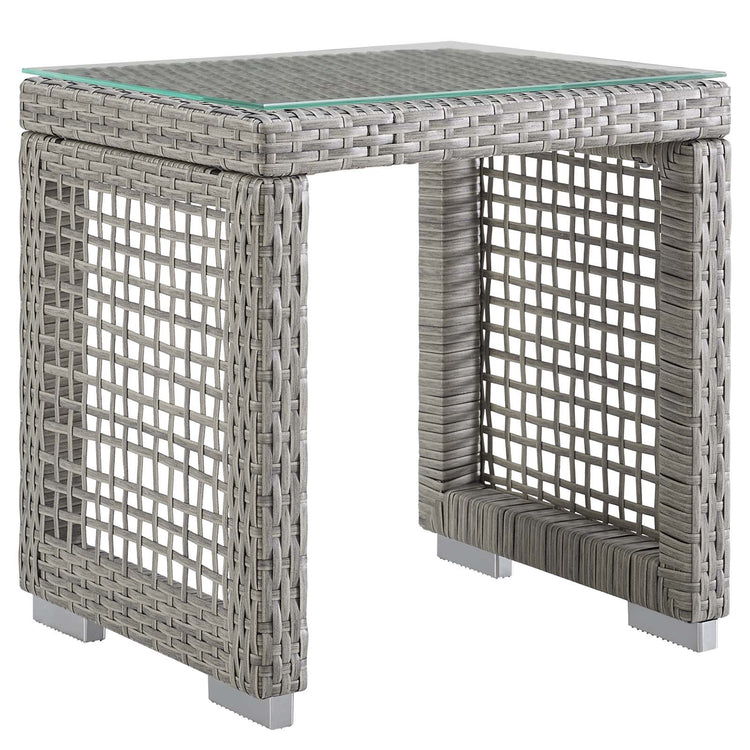 Aura 6 Piece Outdoor Patio Wicker Rattan Set - Gray Navy