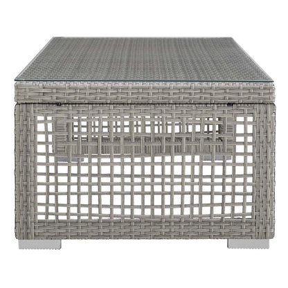 Aura 6 Piece Outdoor Patio Wicker Rattan Set - Gray Navy