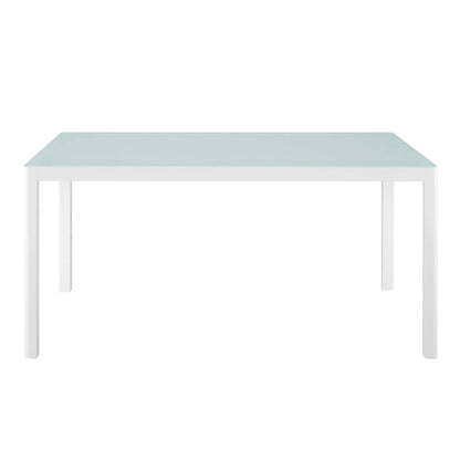 Raleigh 59" Outdoor Patio Aluminum Dining Table - Default Title