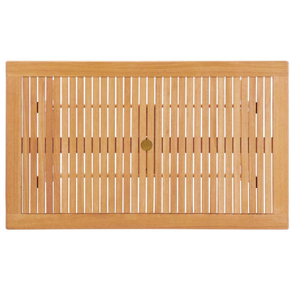 Hatteras 59" Rectangle Outdoor Patio Eucalyptus Wood Dining Table - Default Title