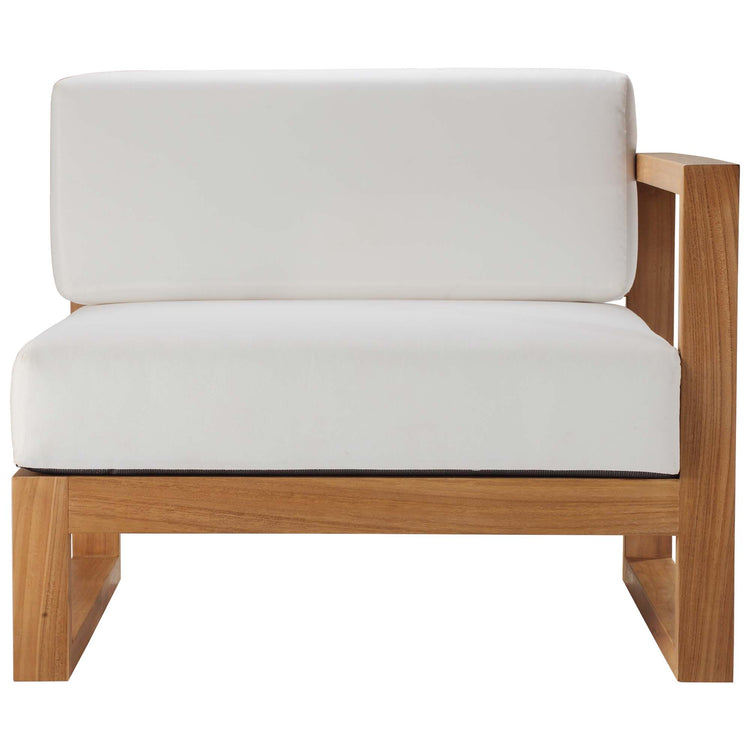 Upland Outdoor Patio Right-Arm Chair - Natural White