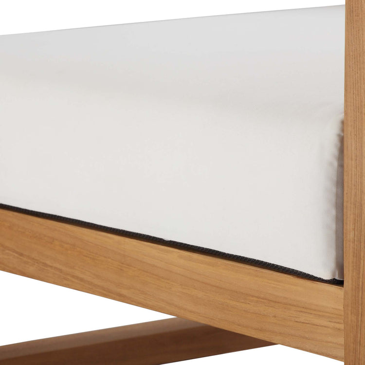 Upland Outdoor Patio Right-Arm Chair - Natural White