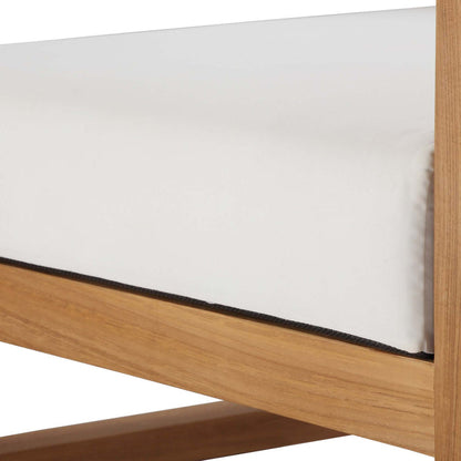 Upland Outdoor Patio Right-Arm Chair - Natural White