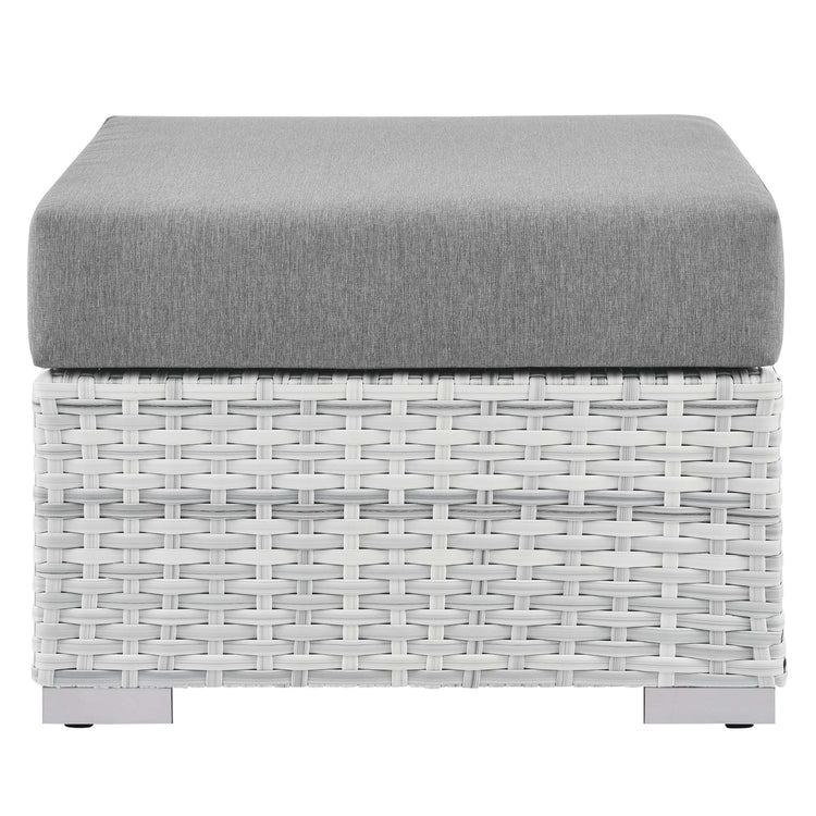 Convene Outdoor Ottoman - Light Gray Gray