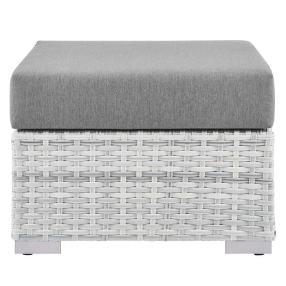 Convene Outdoor Ottoman - Light Gray Gray