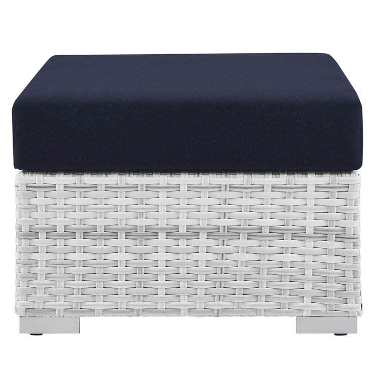 Convene Outdoor Ottoman - Light Gray Navy