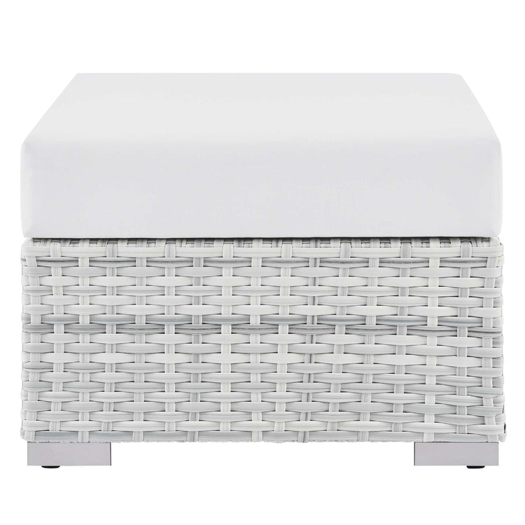 Convene Outdoor Ottoman - Light Gray White