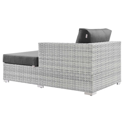 Convene Outdoor Patio Right Chaise - Light Gray Charcoal