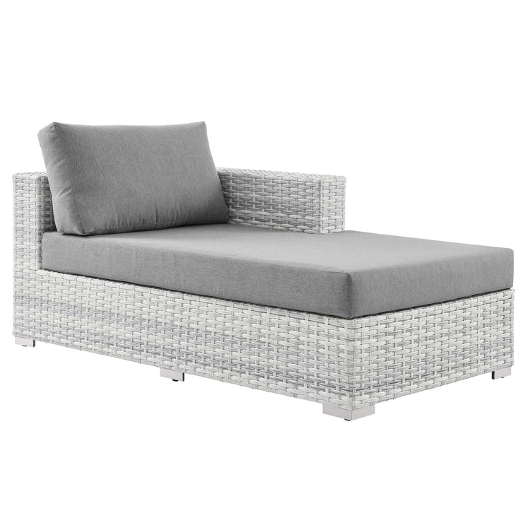 Convene Outdoor Patio Right Chaise - Light Gray Gray