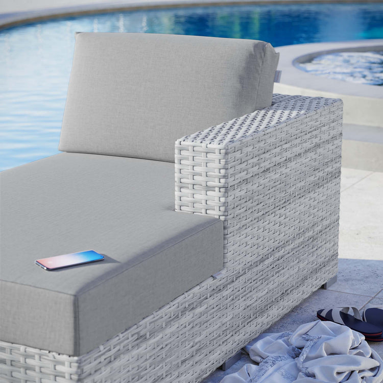 Convene Outdoor Patio Right Chaise - Light Gray Gray