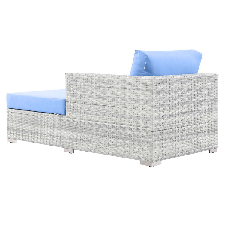 Convene Outdoor Patio Right Chaise - Light Gray Light Blue
