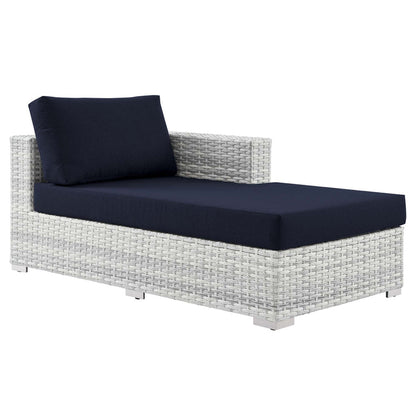 Convene Outdoor Patio Right Chaise - Light Gray Navy