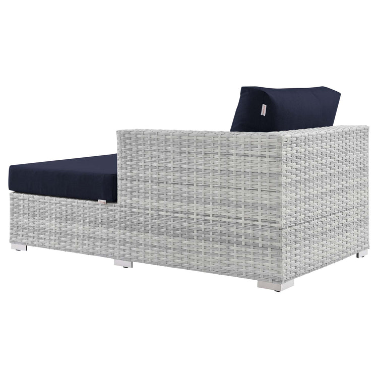 Convene Outdoor Patio Right Chaise - Light Gray Navy