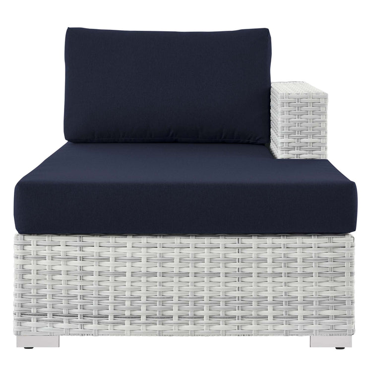 Convene Outdoor Patio Right Chaise - Light Gray Navy