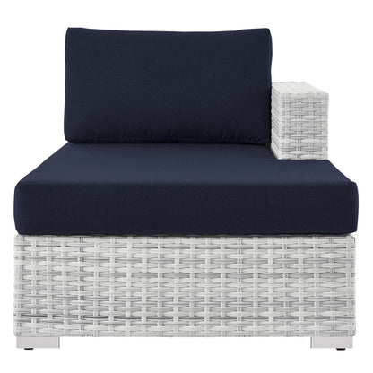 Convene Outdoor Patio Right Chaise - Light Gray Navy