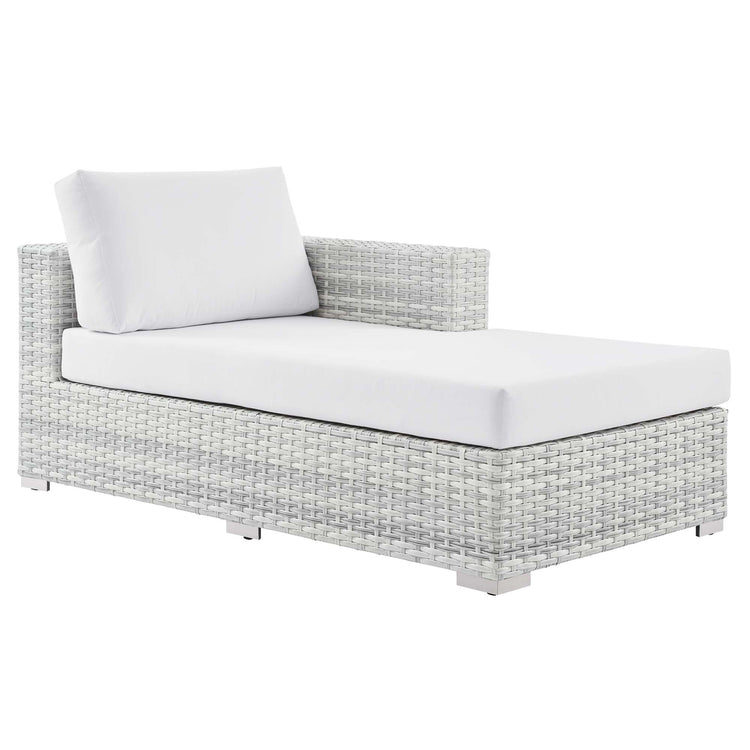 Convene Outdoor Patio Right Chaise - Light Gray White