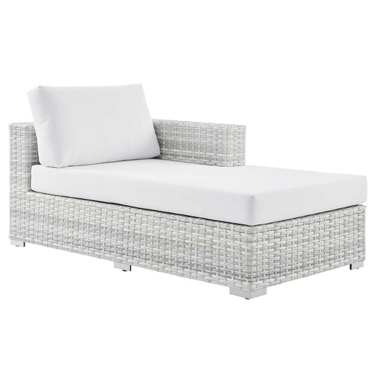 Convene Outdoor Patio Right Chaise - Light Gray White