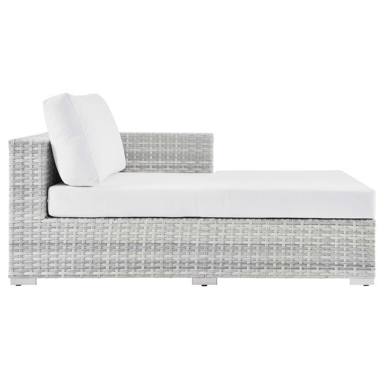 Convene Outdoor Patio Right Chaise - Light Gray White