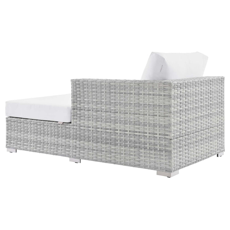 Convene Outdoor Patio Right Chaise - Light Gray White