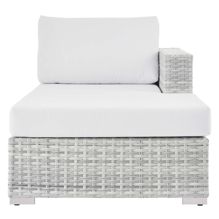 Convene Outdoor Patio Right Chaise - Light Gray White