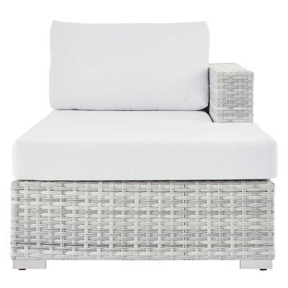 Convene Outdoor Patio Right Chaise - Light Gray White