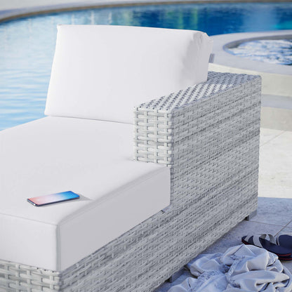 Convene Outdoor Patio Right Chaise - Light Gray White