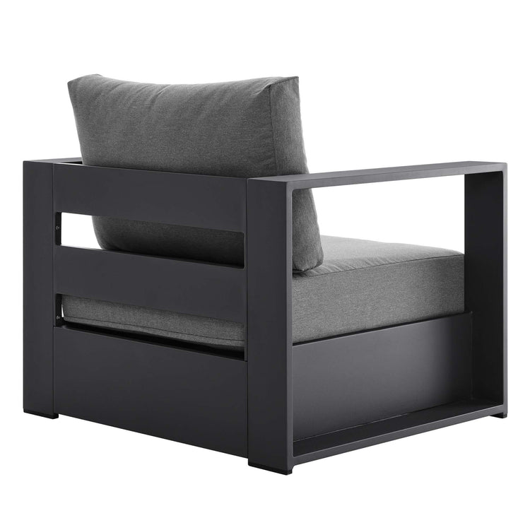 Tahoe 3-Piece Outdoor Patio Powder-Coated Aluminum Set - Gray Charcoal